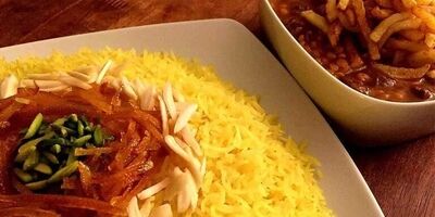 طرز تهیه شکرپلوی شیرازی با خورشت قیمه مجلسی
