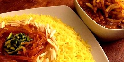 طرز تهیه شکرپلوی شیرازی با خورشت قیمه مجلسی
