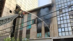 حریق در دفتر اسناد خیابان ستارخان
