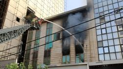 حریق در دفتر اسناد خیابان ستارخان
