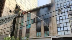 حریق در دفتر اسناد خیابان ستارخان
