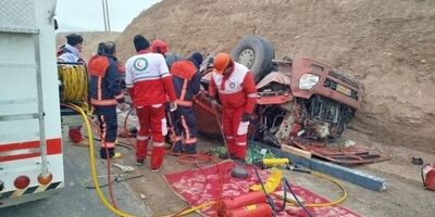 واژگونی تریلی در محور آغاجاری ۳ کشته بر جای گذاشت
