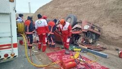 واژگونی تریلی در محور آغاجاری ۳ کشته بر جای گذاشت
