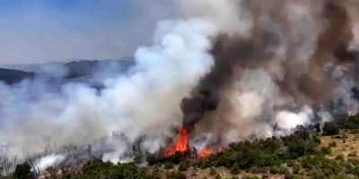 آتش سوزی در یک پالایشگاه آمریکا 