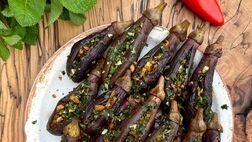 طرز تهیه ترشی بادمجان
