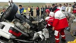 ۱۵ تصادف فوتی در ۵ روز پایان سال گذشته
