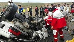 ۱۵ تصادف فوتی در ۵ روز پایان سال گذشته
