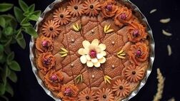 تهیه شیرینی حلوایی با شیره انگور