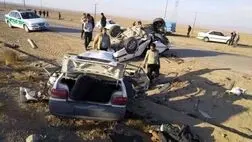 مرگ 4 افسر پلیس در سانحه هولناک رانندگی
