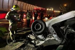 تصادف مرگبار پژو ۲۰۶ در بزرگراه حکیم؛ دو جوان جان باختند
