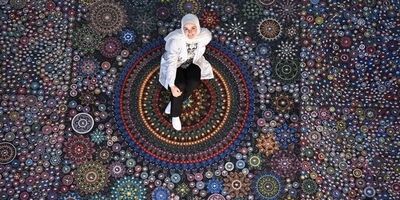 بزرگترین تابلوی ماندالا به نام دختر سوری در گینس ثبت شد