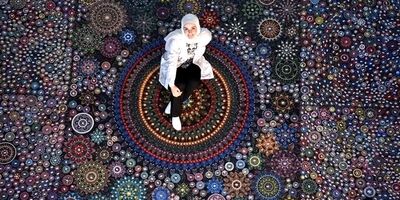 بزرگترین تابلوی ماندالا به نام دختر سوری در گینس ثبت شد