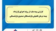 گزارش بیمه ملت از روند اجرای قرارداد بیمه درمان تکمیلی بازنشستگان صندوق بازنشستگی 