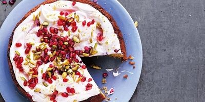 طرز تهیه چیز کیک انار