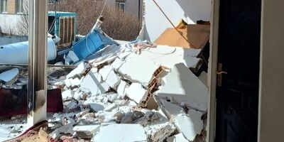 انفجار در یک ساختمان مسکونی به دلیل نشت گاز
