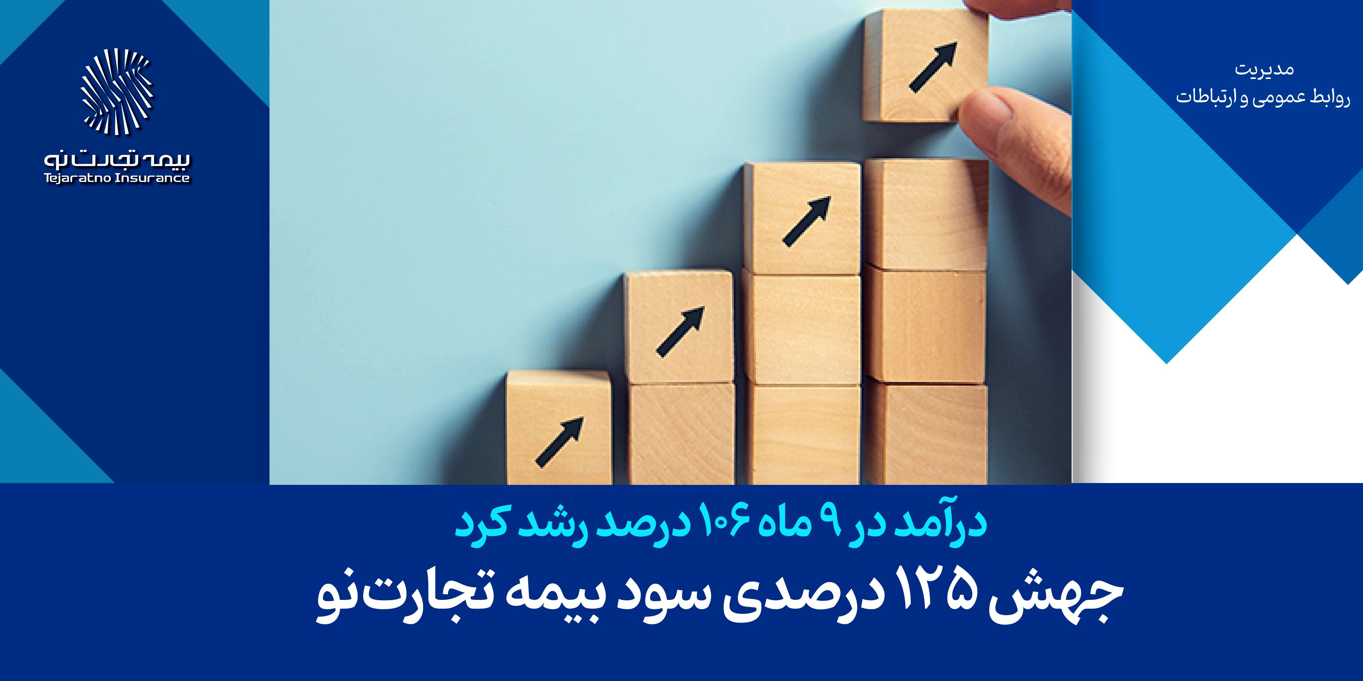 جهش 125 درصدی سود بیمه تجارت‌نو
