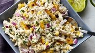 طرز تهیه سالاد تابستانی ذرت و مرغ مخصوص دورهمی ها
