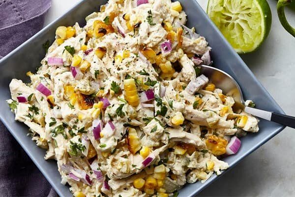 طرز تهیه سالاد تابستانی ذرت و مرغ مخصوص دورهمی ها
