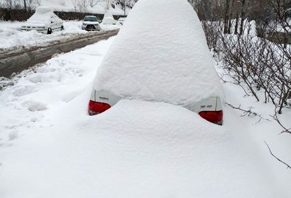 برف تهران یک متری شد + عکس