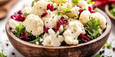 طرز تهیه سالاد محبوب زمستان با انار و گل کلم
