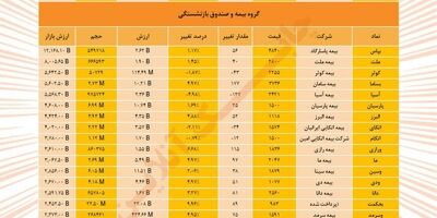 نمایی از بورس بیمه