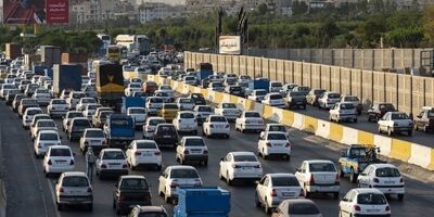 ترافیک سنگین در آزادراه کرج- قزوین