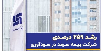 رشد ۲۵۹ درصدیِ بیمه سرمد در سودآوری