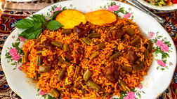 لوبیا پلو مجلسی بدون گوشت؛ غذای ساده و ارزان برای شام
