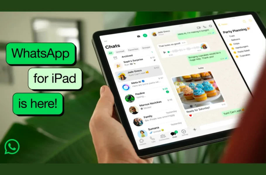 واتساپ بعد از ۱۵ سال اپلیکیشن اختصاصی برای آیپد منتشر کرد