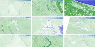 ۹ تالاب ایران بیابان شد