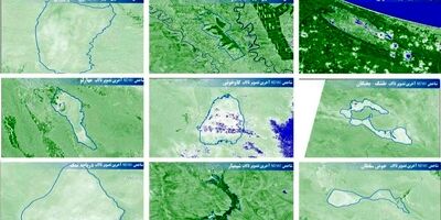 ۹ تالاب ایران بیابان شد