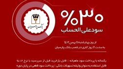 انتشار گواهی سپرده خاص با نرخ سود علی‌الحساب 30 درصد در بانک پارسیان
