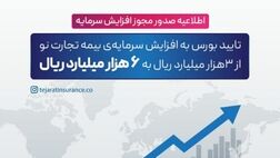 چراغ سبز سازمان بورس به سرمایه ۶۰۰ میلیاردتومانی بیمه تجارت‌نو