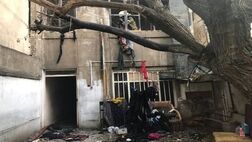 آتش‌سوزی منزل دو طبقه در جنوب تهران
