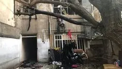 آتش‌سوزی منزل دو طبقه در جنوب تهران
