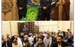 جشن ولادت با سعادت حضرت علی‌ابن موسی‌الرضا(ع) با حضور خدّام و پرچم حرم مطهر رضوی در بیمه سرمد
