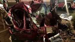 فوت دو نفر در یک حادثه تصادف در جاده خاوران