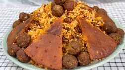طرز تهیه گردو پلو ؛ غذای مجلسی شهر کرد 
