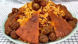 طرز تهیه گردو پلو ؛ غذای مجلسی شهر کرد 

