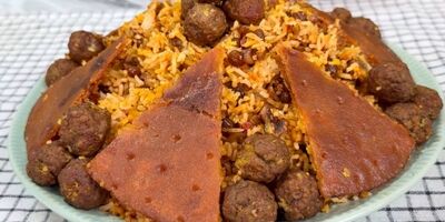 طرز تهیه گردو پلو ؛ غذای مجلسی شهر کرد 
