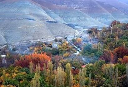 طبیعت پاییزی روستای تاریخی برغان در استان البرز‎