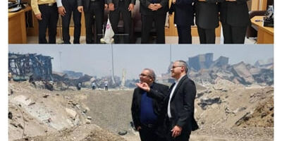 قدردانی از سرعت و دقت عمل شعبه بندرعباس بیمه نوین در حادثه آتش سوزی اسکله بندرشهید رجایی
