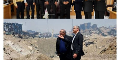 قدردانی از سرعت و دقت عمل شعبه بندرعباس بیمه نوین در حادثه آتش سوزی اسکله بندرشهید رجایی
