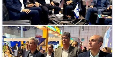 بازدید بهشتی‌نژاد از غرفه بیمه سرمد در نخستین نمایشگاه مشهد اینوکس-فاینکس
