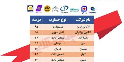 بیشترین خسارت پرداختی 8 شرکت فعال در بازار اصلی فرابورس در چه بخشی است؟