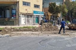 ریزش ۱۵ متری خیابان هشت بهشت اصفهان
