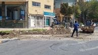 ریزش ۱۵ متری خیابان هشت بهشت اصفهان
