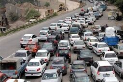 ترافیک سنگین در جاده‌های شمالی کشور 
