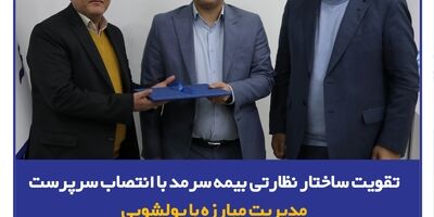تقویت ساختار نظارتی بیمه سرمد با انتصاب سرپرست مدیریت مبارزه با پولشویی
