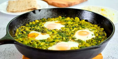 طرز تهیه باقالی خشکاویج (باقلا وابیج) با دستور گیلانی
